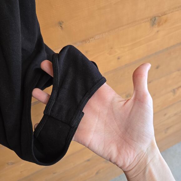 Mangopop Sleeveless Tank Top Bodysuit NWT XL Black Snap Bottom Shirt Blouse - Picture 4 of 5